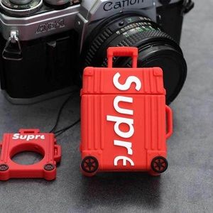 Red suitcase AirPod case
